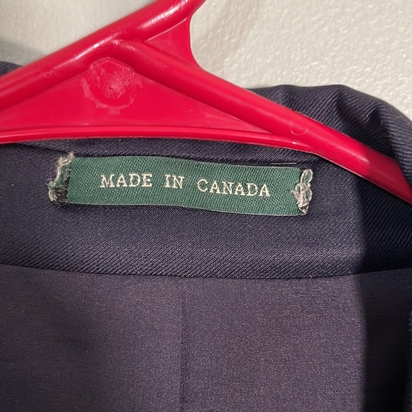 Vintage Lauren Ralph Lauren Two Button 100% Wool Blazer Navy Men’s 47R - Picture 7 of 10
